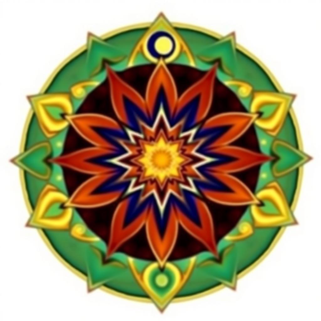 Lotus & moon mandala